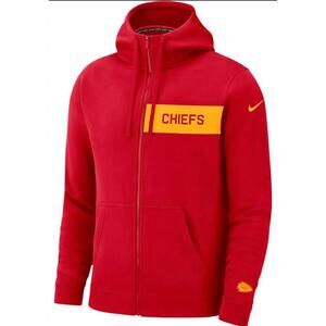Nike‎ NFL Kansas City Chiefs Full Zip Sideline Hoodie in Red Men's Size XL